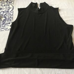 INC women’s sleeveless black top